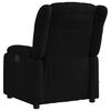 vidaXL Fauteuil de massage inclinable &eacute;lectrique Noir Tissu