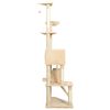 vidaXL Arbre à chat avec griffoirs en sisal Beige 191 cm