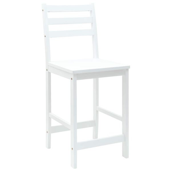 vidaXL Chaises de salle &agrave; manger 2 pcs Blanc 40 x 47,5 x 99,5 cm