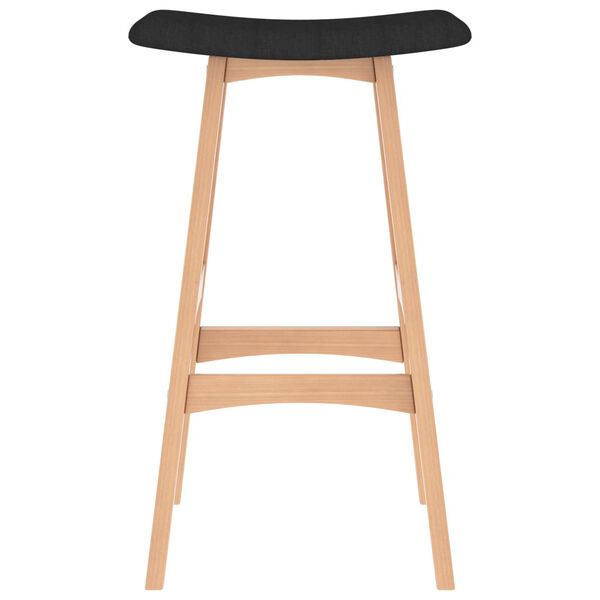 vidaXL Tabourets de bar lot de 2 noir tissu