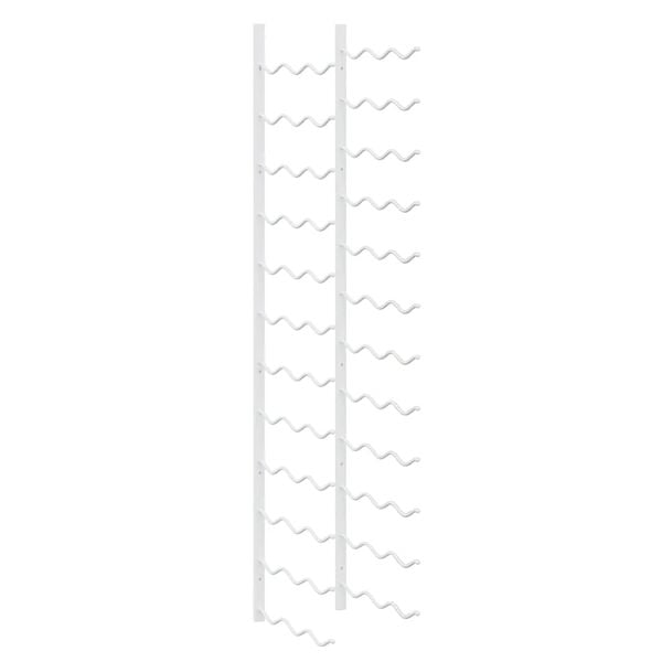 vidaXL Casier &agrave; vin mural pour 36 bouteilles Blanc Fer