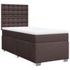 vidaXL Sommier &agrave; lattes de lit avec matelas Marron fonc&eacute; 90x190 cm