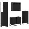 vidaXL Ensemble de mobilier de salle de bain 4 pcs Ch&ecirc;ne noir