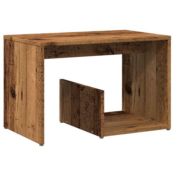 vidaXL Table d'appoint vieux bois 59x36x38 cm bois d'ing&eacute;nierie