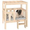 vidaXL Lit pour chien 65,5x50,5x70 cm Bois de pin solide