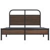 vidaXL Cadre de lit sans matelas 135x190 cm ch&ecirc;ne marron