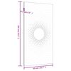 vidaXL D&eacute;coration murale jardin 105x55cm acier corten design du soleil