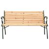 vidaXL Banc de jardin 116 cm Fonte et bois massif de sapin