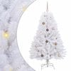vidaXL Sapin de No&euml;l artificiel Blanc 80 x 80 x 150 cm PVC et m&eacute;tal