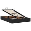 vidaXL Lit avec rangement et matelas avec matelas Noir 140 x 190 cm