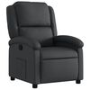 vidaXL Fauteuil inclinable noir cuir v&eacute;ritable