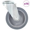 vidaXL 16 pcs Roulettes pivotantes &agrave; trou de boulon 100 mm