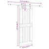 vidaXL Porte coulissante et kit de quincaillerie 85x210 cm pin massif