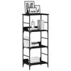 vidaXL &Eacute;tag&egrave;re Ch&ecirc;ne noir 50x33x117,5cm Bois d'ing&eacute;nierie