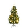 vidaXL Sapin de No&euml;l artificiel articul&eacute; 150 LED et boules 150 cm