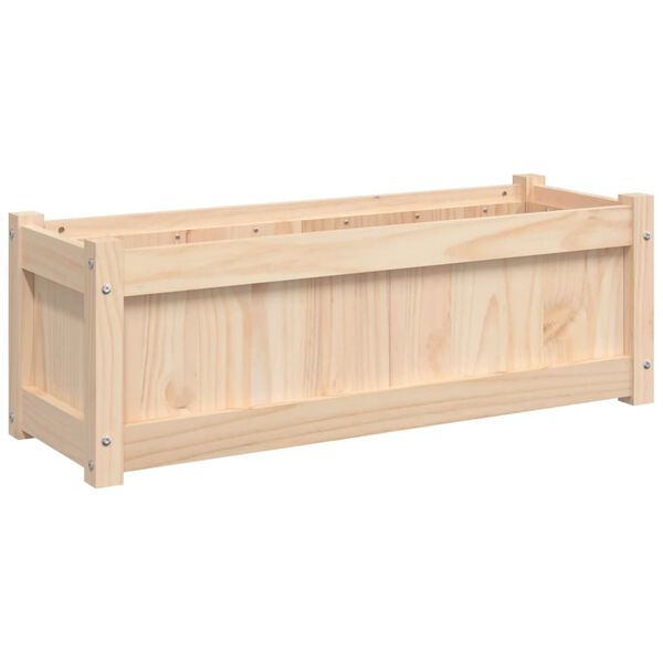 vidaXL Jardinière d'extérieur 90x31x31 cm bois de pin massif