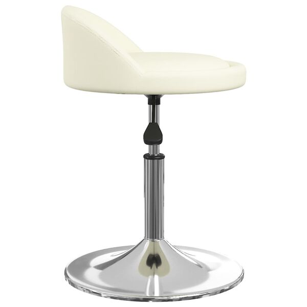 vidaXL Tabouret de bar Cr&egrave;me Similicuir