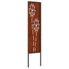 vidaXL &Eacute;cran de confidentialit&eacute; de jardin Fretwork Rouill&eacute; 32 x 140 cm