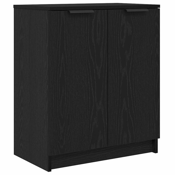 vidaXL Cabinet &agrave; chaussures avec &eacute;tag&egrave;re Ch&ecirc;ne noir 59 x 35 x 70 cm