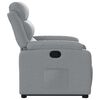 vidaXL Fauteuil inclinable Gris clair Tissu