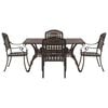 vidaXL Ensemble de salle &agrave; manger pour jardin 5 pcs Bronze Aluminium