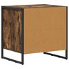 vidaXL Table de chevet Ch&ecirc;ne Fum&eacute; 50 x 39,5 x 50 cm Bois d'ing&eacute;nierie