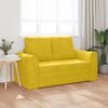 vidaXL Canap&eacute;-Lit 60cm Jaune Velours