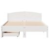 vidaXL Cadre de lit sans matelas blanc 120x200 cm bois de pin massif