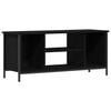 vidaXL Meuble TV 102 x 35 x 45 cm Ch&ecirc;ne noir Bois d'ing&eacute;nierie