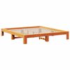 vidaXL Cadre de lit sans matelas cire marron 180x200cm bois pin massif