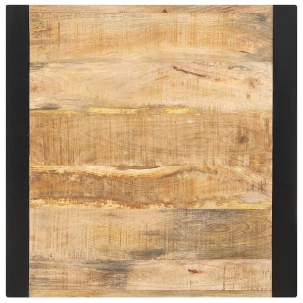 vidaXL Table à manger 60x60x75 cm Bois de manguier massif brut