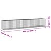 vidaXL Panier gabion avec couvercle 600x100x100 cm fer galvanisé