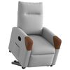 vidaXL Fauteuil inclinable électrique gris nuage tissu