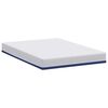 vidaXL Matelas Blanc et Bleu 140 x 190 cm Mousse Infusée de Gel