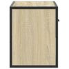vidaXL Meuble TV chêne sonoma 60x31x39,5 cm bois d'ingénierie et métal