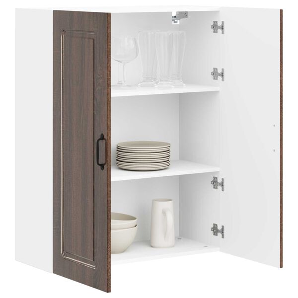 vidaXL Armoire de cuisine Kalmar Ch&ecirc;ne brun 80 x 31 x 100 cm