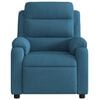 vidaXL Fauteuil inclinable de massage &eacute;lectrique bleu velours