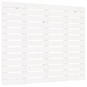 vidaXL T&ecirc;te de lit murale Blanc 106x3x91,5 cm Bois massif de pin
