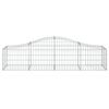 vidaXL Paniers &agrave; gabions arqu&eacute;s 50 pcs 200x50x40/60 cm fer galvanis&eacute;