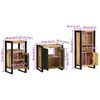 vidaXL Ensemble de mobilier de salle de bain avec tiroir 3 pcs