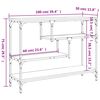 vidaXL Table console chêne sonoma 100x30x75 cm bois d'ingénierie