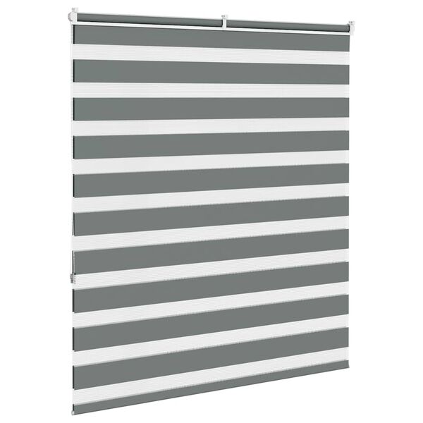 vidaXL Store z&egrave;bre gris fonc&eacute; largeur du tissu 130,9 cm polyester
