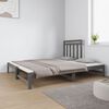 vidaXL Lit coulissant sans matelas gris 2x(90x190) cm