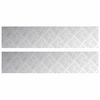 vidaXL Nez de marche 2 pc 90 x 20 cm Argent&eacute; Aluminium Rectangulaire