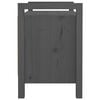vidaXL Banc d'entr&eacute;e Gris 80x40x60 cm Bois de pin massif