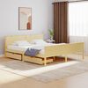 vidaXL Cadre de lit avec 2 tiroirs Bois de pin massif 180x200 cm