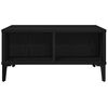vidaXL Table basse Ch&ecirc;ne noir 60 x 60 x 30 cm Bois d'ing&eacute;nierie