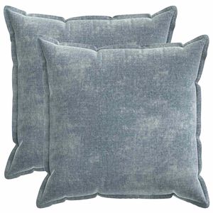 vidaXL Housse de coussin 2 pcs HOUTEN Bleu clair 80 x 80 cm
