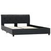 vidaXL Cadre de lit sans matelas noir similicuir 120x200 cm