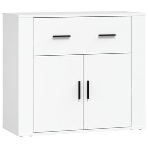 vidaXL Buffet Blanc 80x33x70 cm Bois d'ing&eacute;nierie
